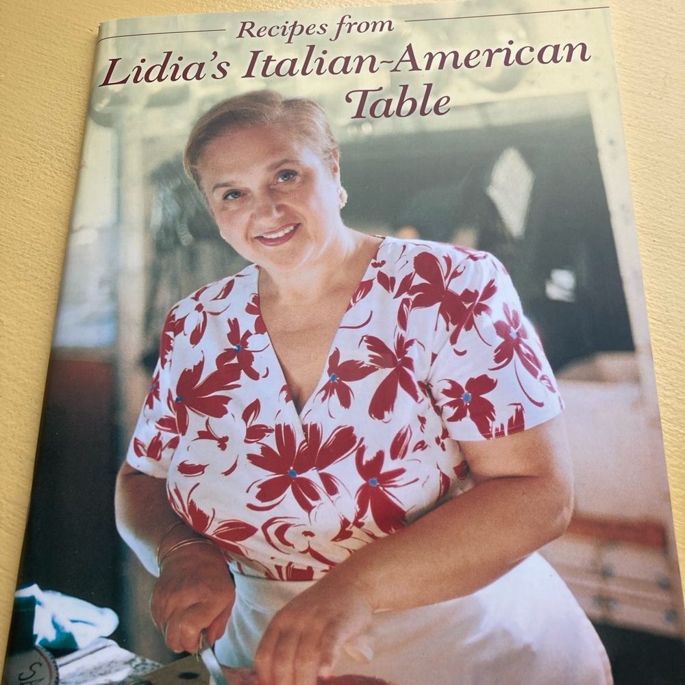 Lidia’s Italian-American Table cookbook NWT